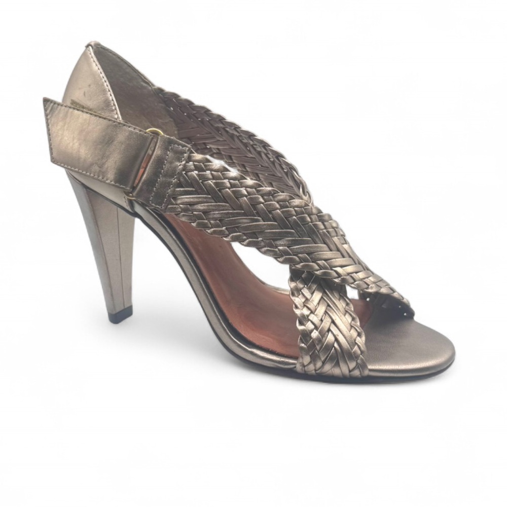 Antonio Melani | Women’s Elegant Metalic Braided Heeled Sandals | 7